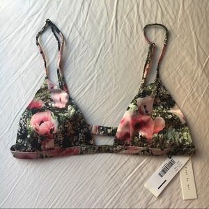 Fleur Du Mal Luxe Triangle Bra, xs